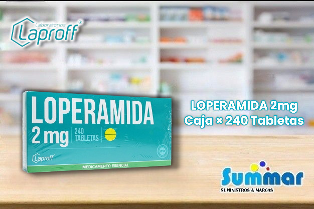 Loperamida 2mg Caja x 240 Tabletas LAPROFF