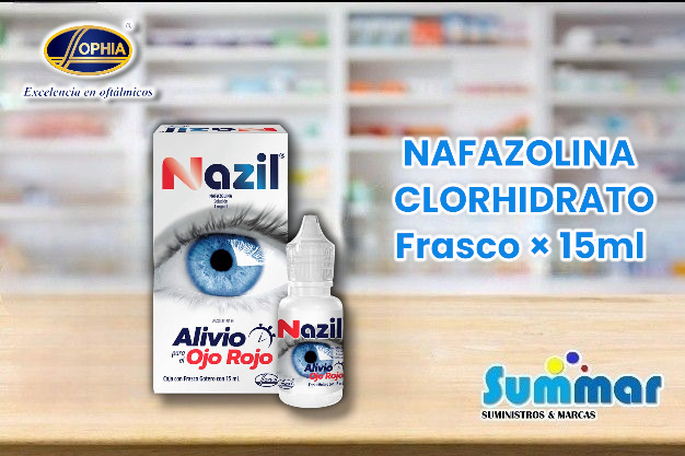 Nazil Ofteno 1mg/ml Solución Oftálmica Gotero × 15ml (Nafazolina clorhidrato) SOPHIA