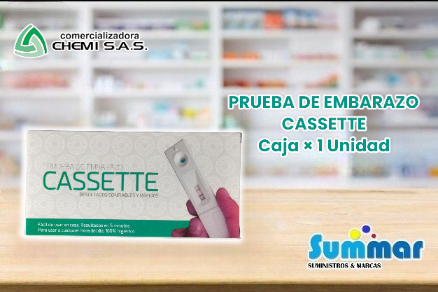 Prueba de Embarazo Verde Cassette Caja x 1 Unidad CHEMI