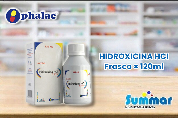 Hidroxicina HCI 0.25% Frasco x 120ml ANGLOPHARMA