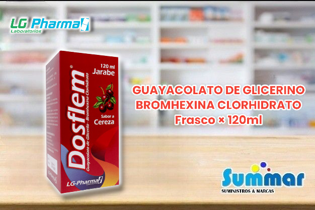 Dosflem Adultos Frasco x 120ml (Guayacolato de Glicerino Bromhexina Clorhidrato) LG-PHARMA