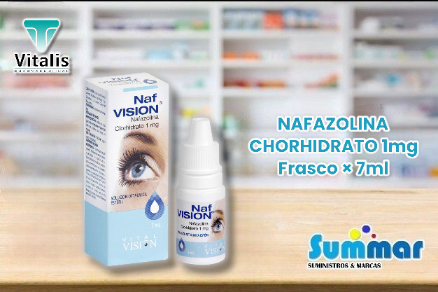 Nafvision 1mg Solución Oftálmica Frasco x 7ml (Nafazolina Clorhidrato) VITALIS