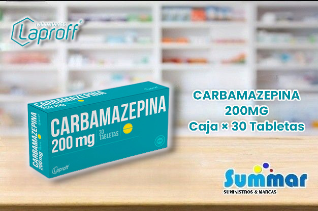 Carbamazepina 200mg Caja x 30 Tabletas LAPROFF