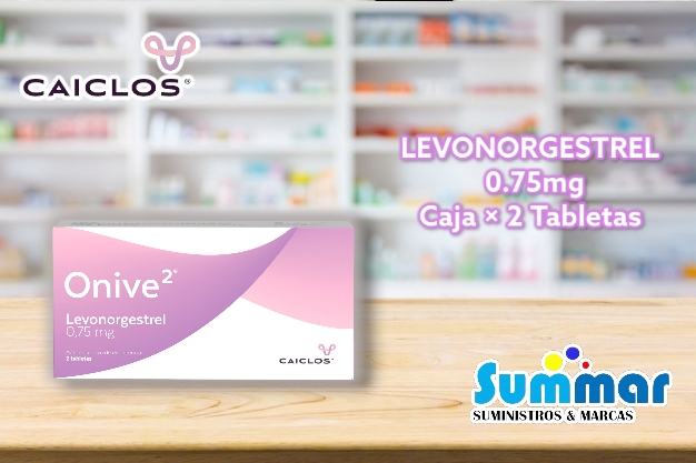 Onive 2 Caja x 2 Tabletas (Levonorgestrel) CAICLOS