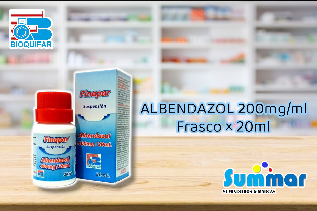 Finapar 400mg/ml Frasco x 20ml (Albendazol) BIOQUIFAR