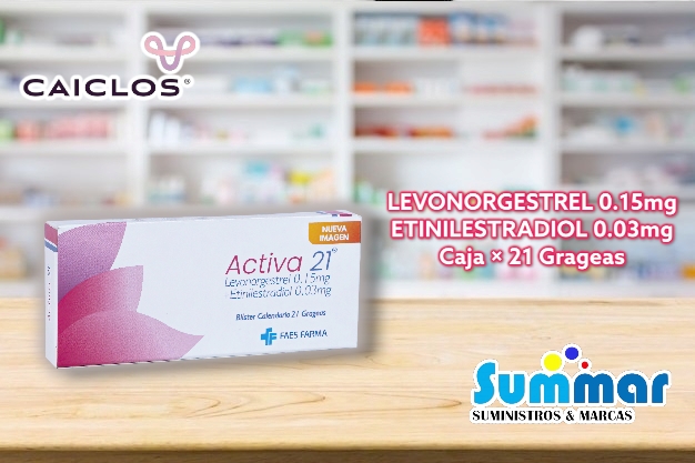 Activa 21 Caja x 21 Grajeas (Levonorgestrel Etinilestradiol) FAES FARMA