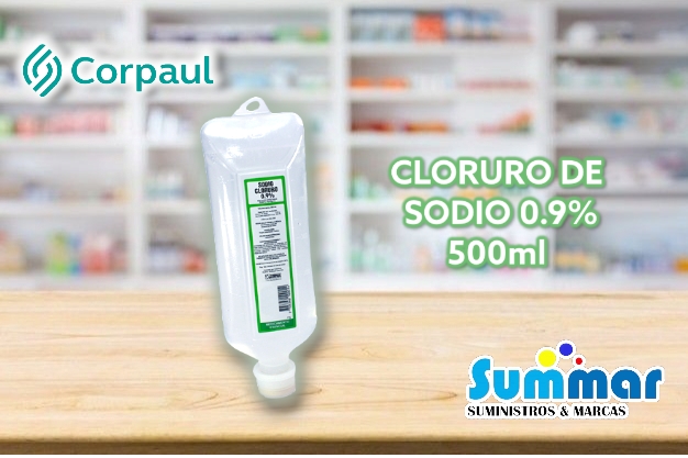 Cloruro de Sodio Bolsa x 500ml CORPAUL