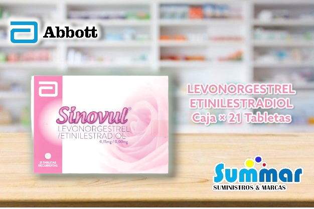 Sinovul Caja x 21 Tabletas (Levonorgestrel Etinilestradiol) ABBOTT