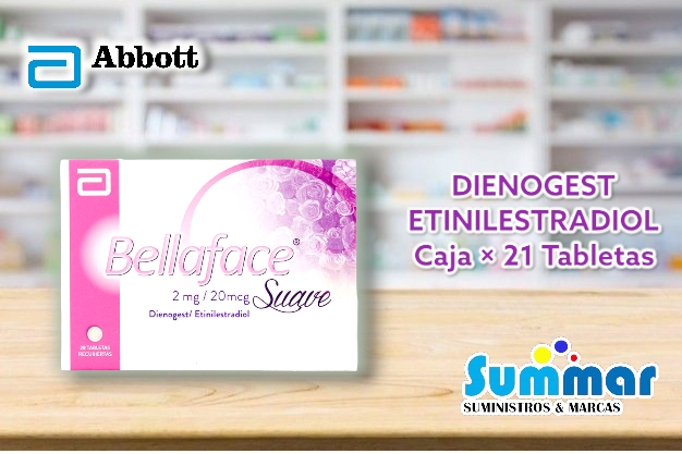 Bellaface Suave Caja x 28 Tabletas (Dienogest Etinilestradiol) ABBOTT