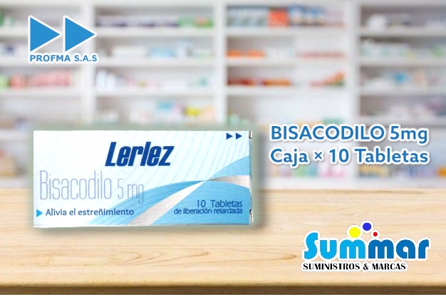 Lerlez 5mg Caja x 10 Tabletas (Bisacodilo) PROFMA