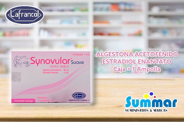 Synovular Suave Caja x 1 Ampolla (Algestona Acetofenido Estradiol Enantato) LAFRANCOL