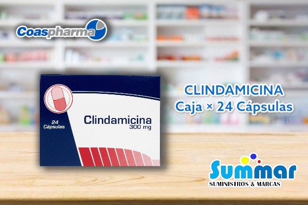 Clindamicina 300mg Caja x 24 Cápsulas COASPHARMA