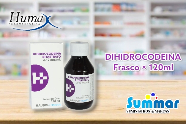 Dihidrocodeína Bitartrato Frasco x 120ml HUMAX