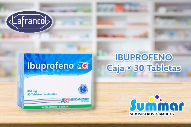 Ibuprofeno 800mg Caja x 50 Tabletas LAFRANCOL