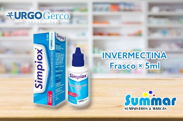 Simpiox Sabor a Fresa Frasco x 5ml (Invermectina) GERCO