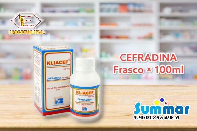 Kliacef 250mg/5ml Frasco x 100ml (Cefradina) BIOQUIFAR