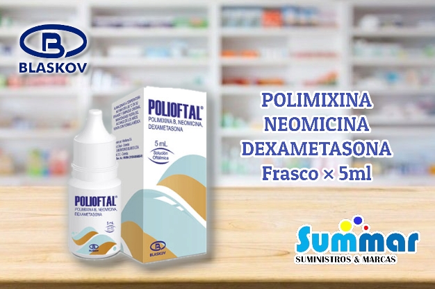 Polioftal Solucion Oftalmica Frasco x 5ml (Polimixina B Neomicina Dexametasona) BLASKOV