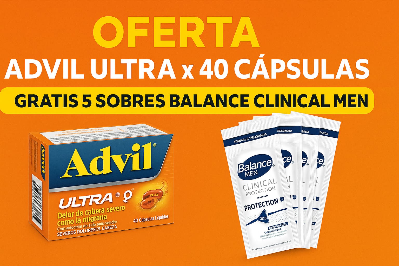 Advil Ultra Caja x 40 Cápsulas (Ibuprofeno Cafeína) PFIZER
