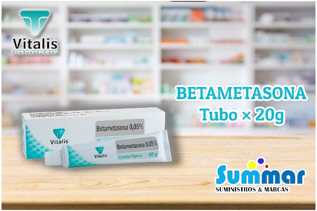 Betametasona 0,1% Crema Tópica Tubo x 20g VITALIS