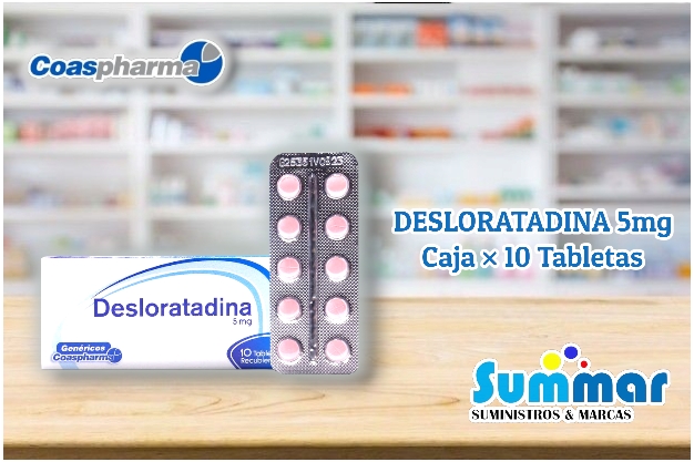 Desloratadina 5mg Caja x 10 Tabletas COASPHARMA