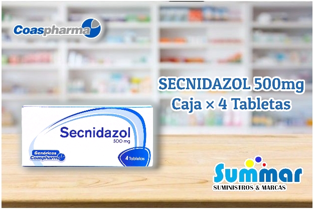 Secnidazol 500mg Caja x 4 Tabletas COASPHARMA