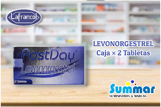 PostDay 0.75mg Caja x 2 Tabletas (Levonorgestrel) LAFRANCOL