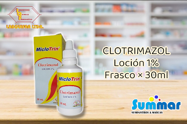 Miclotrin 1% Loción Frasco x 30ml (Clotrimazol) LABQUIFAR