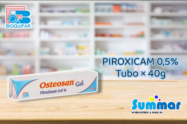 Osteosan Gel 0,5% Tubo x 40g (Piroxicam) BIOQUIFAR