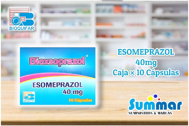 Diexsoprazol 40mg Caja x 10 Cápsulas (Esomeprazol) BIOQUIFAR