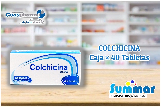 Colchicina 0.5mg Caja x 40 Tabletas COASPHARMA