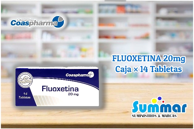 Fluoxetina 20mg Caja x 14 Tabletas COASPHARMA