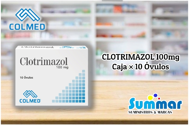 Clotrimazol 100mg Caja x 10 Óvulos COLMED INTERNATIONAL