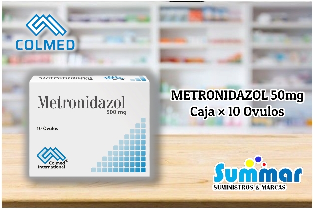 Metronidazol 500mg Caja x 10 Óvulos COLMED INTERNATIONAL