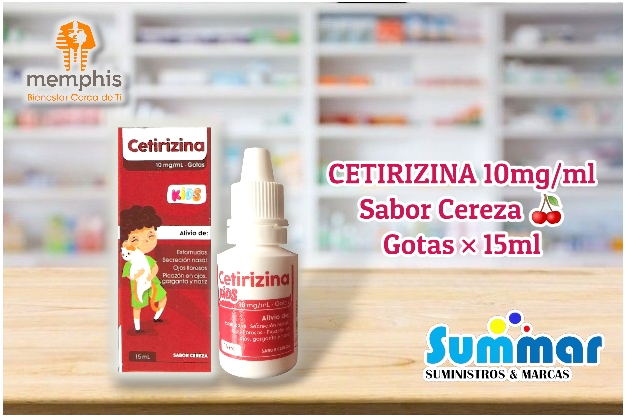 Cetirizina 10mg/ml Gotas x 15ml MEMPHIS