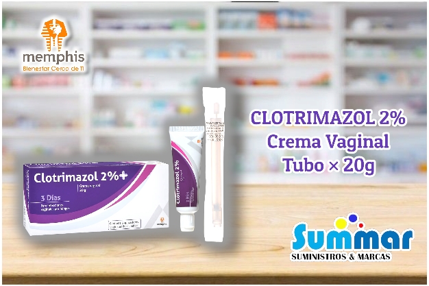 Clotrimazol 2% Crema Vaginal Tubo x 20g MEMPHIS