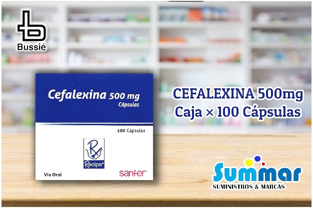 Cefalexina 500mg Caja x 100 Cápsulas RECIPE