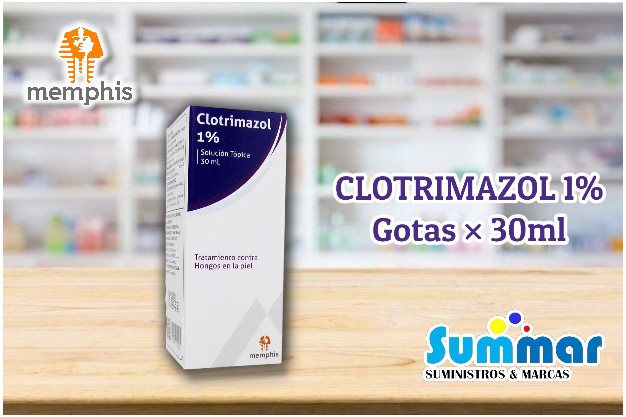 Clotrimazol 1% Solución Tópica Frasco x 30ml MEMPHIS