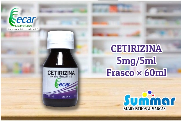 Cetirizina 5mg/5ml Frasco x 60ml ECAR