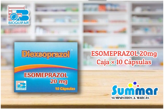 Diexsoprazol 20mg Caja x 10 Cápsulas (Esomeprazol) BIOQUIFAR