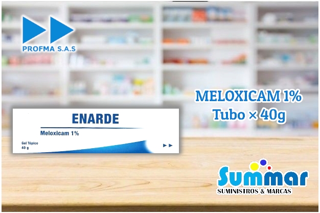 Enarde 1% Gel Tópico Tubo x 40g (Meloxicam) PROFMA