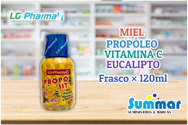 Propolit Frasco x 120ml (Miel Propóleo Vitamina C y Eucalipto) LG-PHARMA