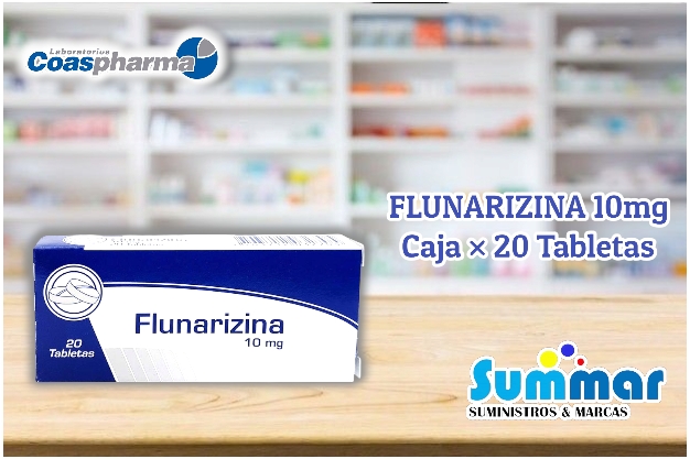 Flunarizina 10mg Caja x 20 TAbletas COASPHARMA