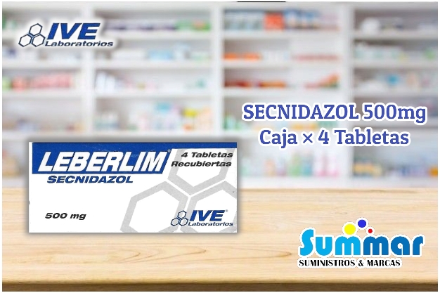 Liberlim 500mg Caja x 4 Tabletas (Secnidazol) IVE LABORATORIOS