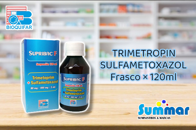 Supribac F 80mg/400mg Frasco x 120ml (Trimetropim Sulfametoxazol) BIOQUIFAR