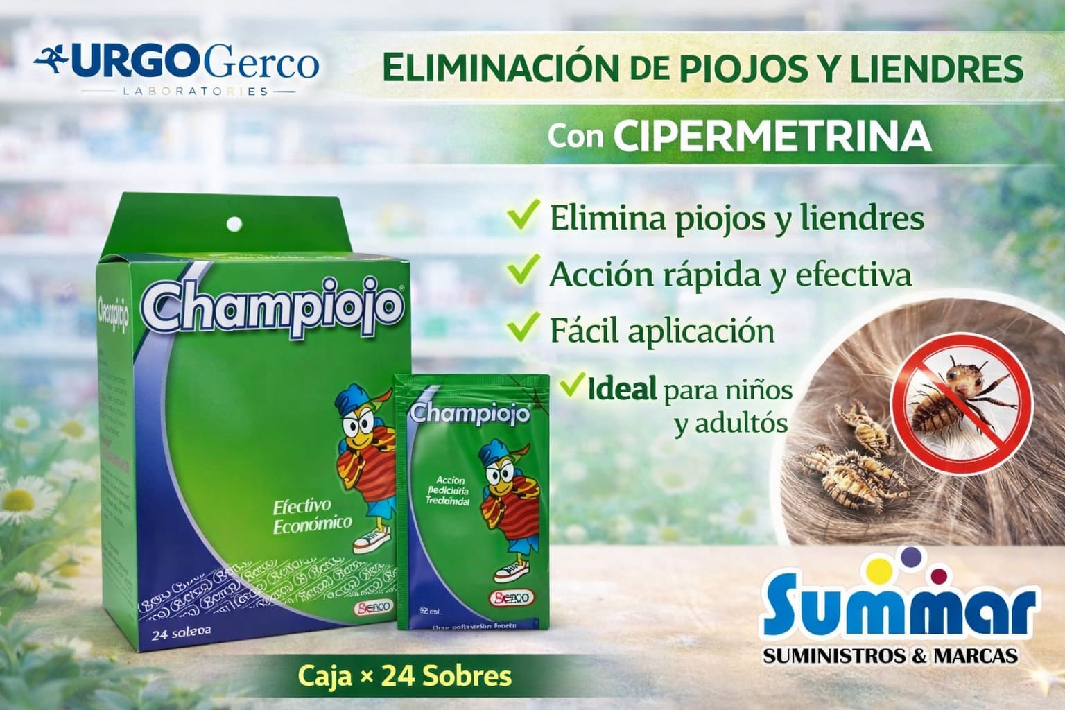 Champiojo Caja x 24 Sobres (Cipermetrina) GERCO